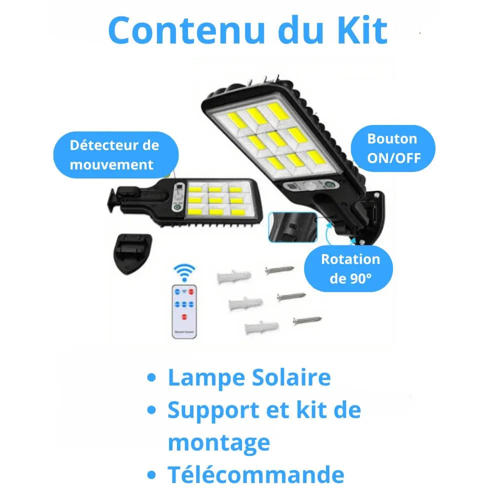 Solar Pro - Lámpara solar con sensor de movimiento