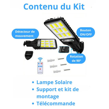 Solar Pro - Lámpara solar con sensor de movimiento