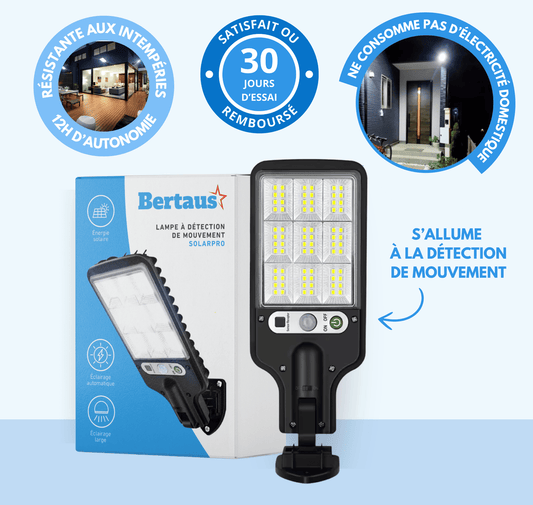 Solar Pro - Lámpara solar con sensor de movimiento